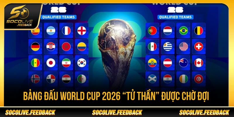 Bảng Đấu World Cup 2026 Có Gì Mới? Thể Thức 12 Bảng Bảng đấu tử thần World Cup 2026 được chờ đợi