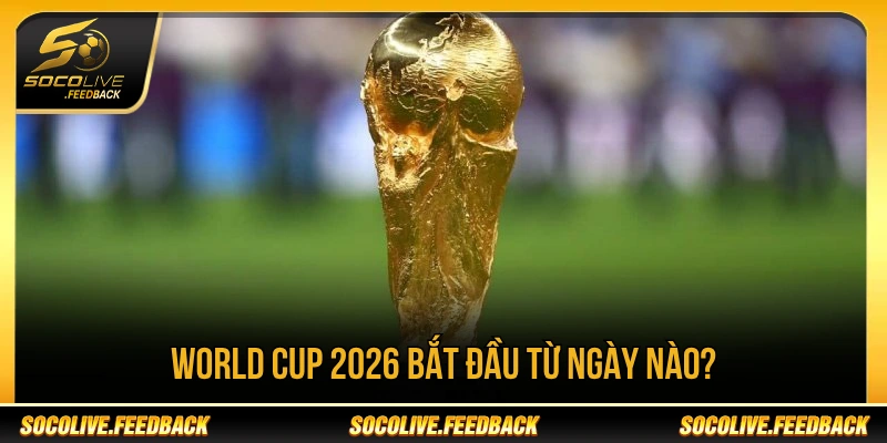 World Cup 2026 Bắt Đầu Từ Ngày Nào? Lịch Khai Mạc World Cup 2026 bắt đầu từ ngày 11/06/2026