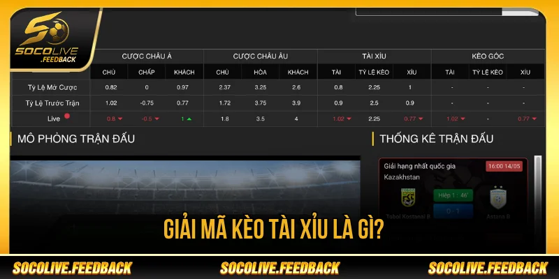 Kèo Tài Xỉu Là Gì? Cách Đọc Over/Under Chuẩn Kèo tài xỉu là gì trong bóng đá