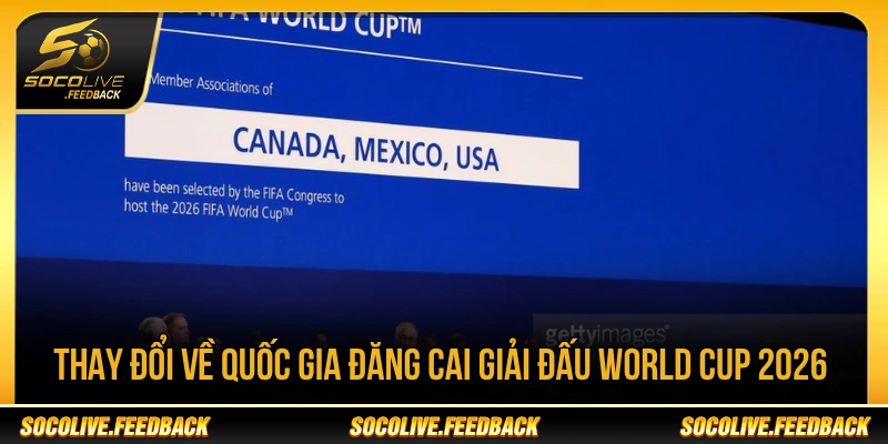 World Cup 2026 Bắt Đầu Từ Ngày Nào? Lịch Khai Mạc Mỹ Canada và Mexico đồng đăng cai World Cup 2026