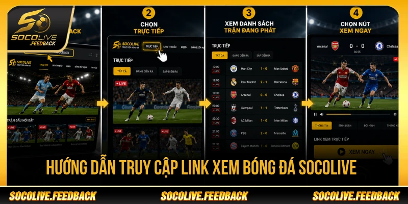 Hướng dẫn cách vào link xem bóng đá hôm nay